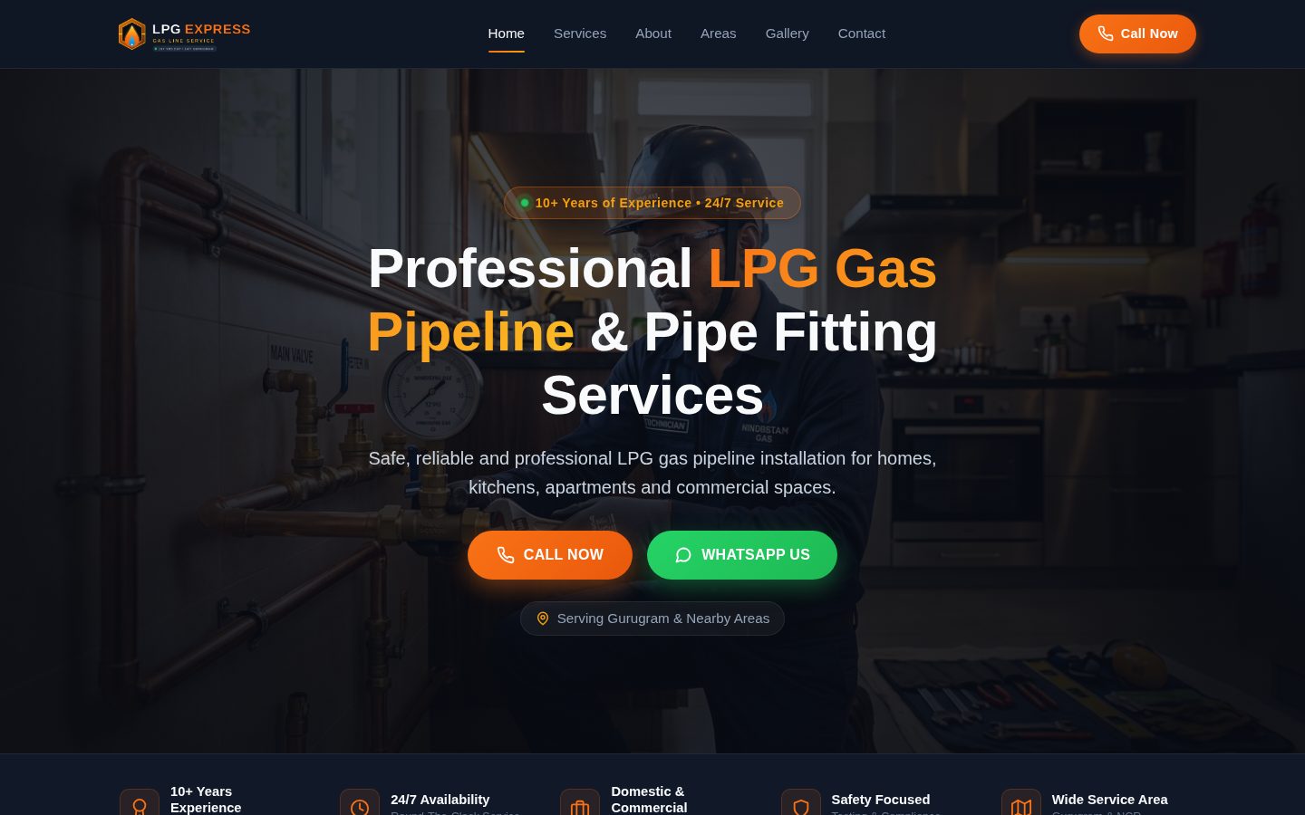 LPG Express Gas Line Service website preview
