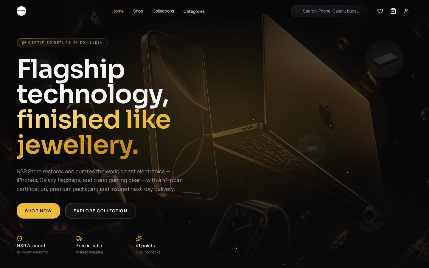 NSR Store website preview